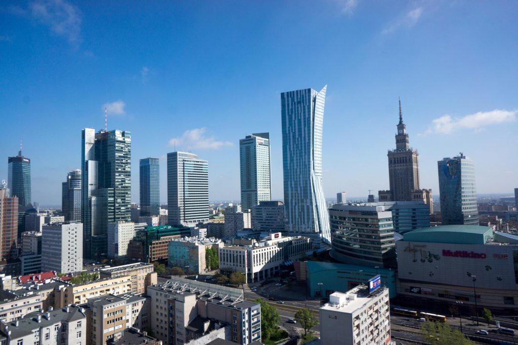 Panoramy Warszawy na cele wizualizacji